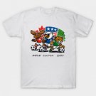 WORLD CUP FOOTBALL - FIFA 2026 Mascot Badge T-Shirt WORLD CUP FOOTBALL - FIFA 2026 Mascot Badge T-Shirt
