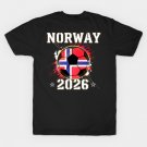 Norway Soccer Ball North America World Cup 2026 - Norwegian Fan Gift T-Shirt