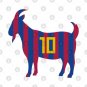 Goat 10 Messi Barcelona T-Shirt