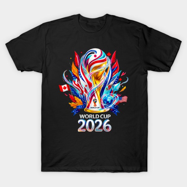 World Cup 2026 Soccer, USA Canada Mexico Football Fan T-Shirt