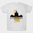 Liverpool England Skyline Map Art T-Shirt Liverpool England Skyline Map Art T-Shirt