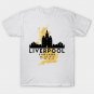Liverpool England Skyline Map Art T-Shirt