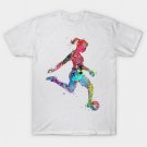 Soccer Girl Watercolor Painting Art Print Gifts T-Shirt Soccer Girl Watercolor Painting Art Print Gifts T-Shirt