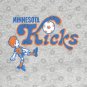 Vintage 1976 Minnesota Kicks Logo T-Shirt