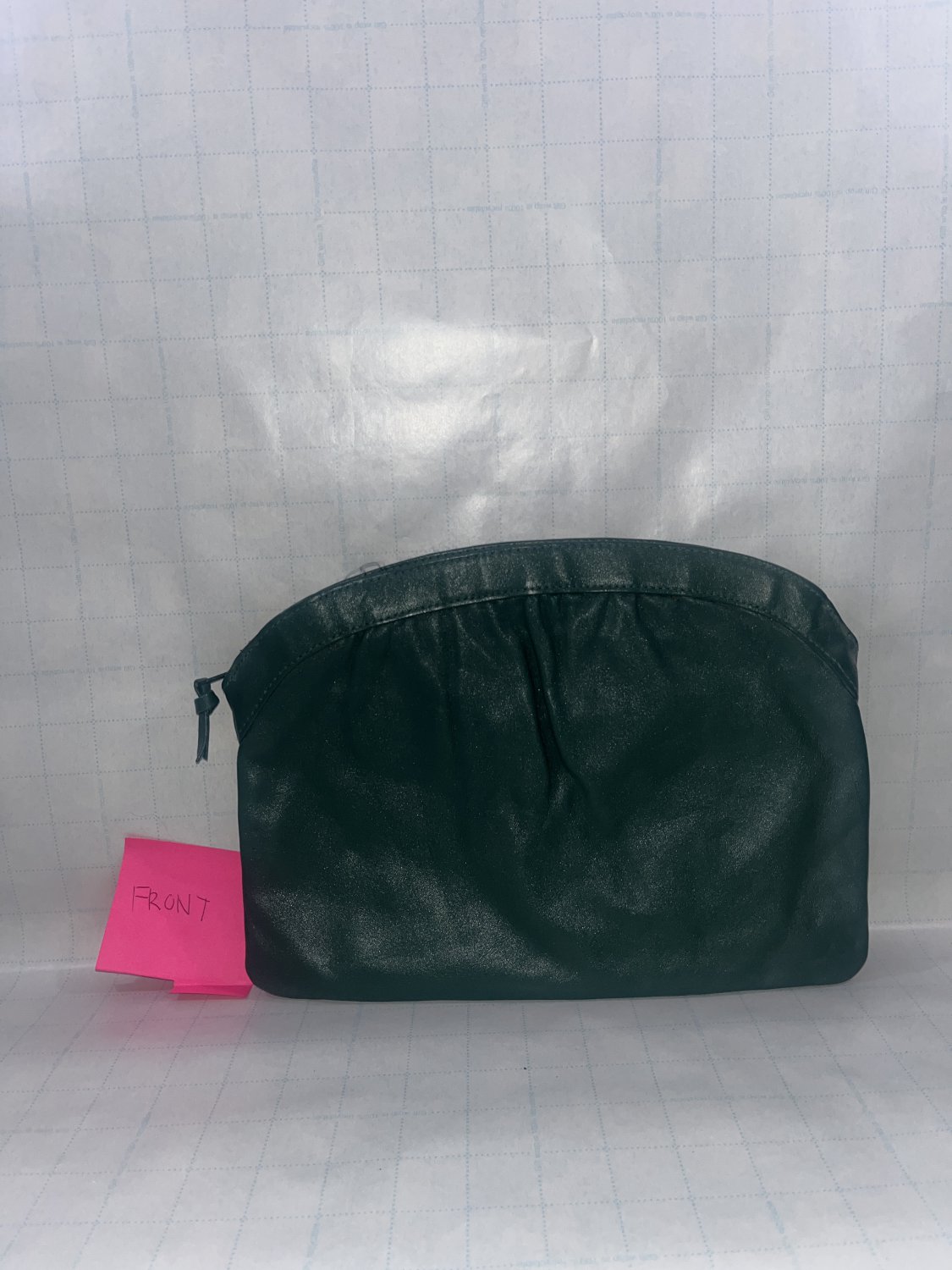 Green Leather Pouch