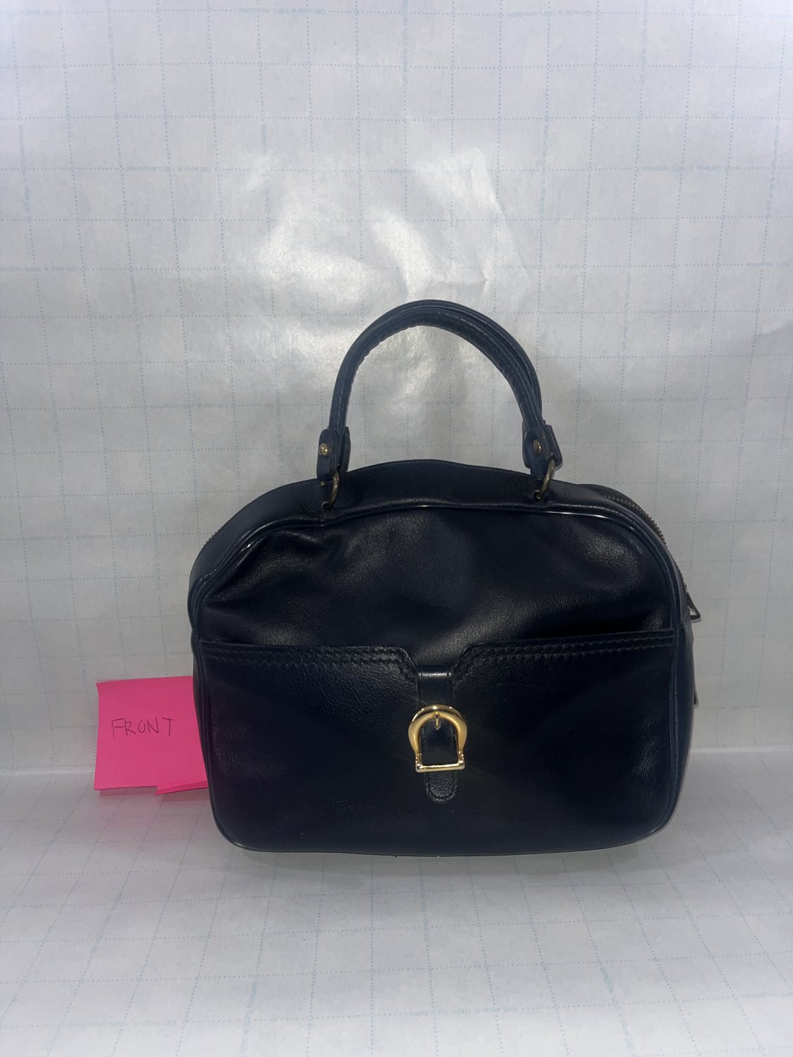 Black Leather Satchel