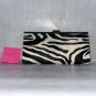 Leather Zebra Print Clutch
