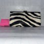 Leather Zebra Print Clutch