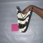 Leather Zebra Print Clutch