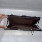 Leather Zebra Print Clutch