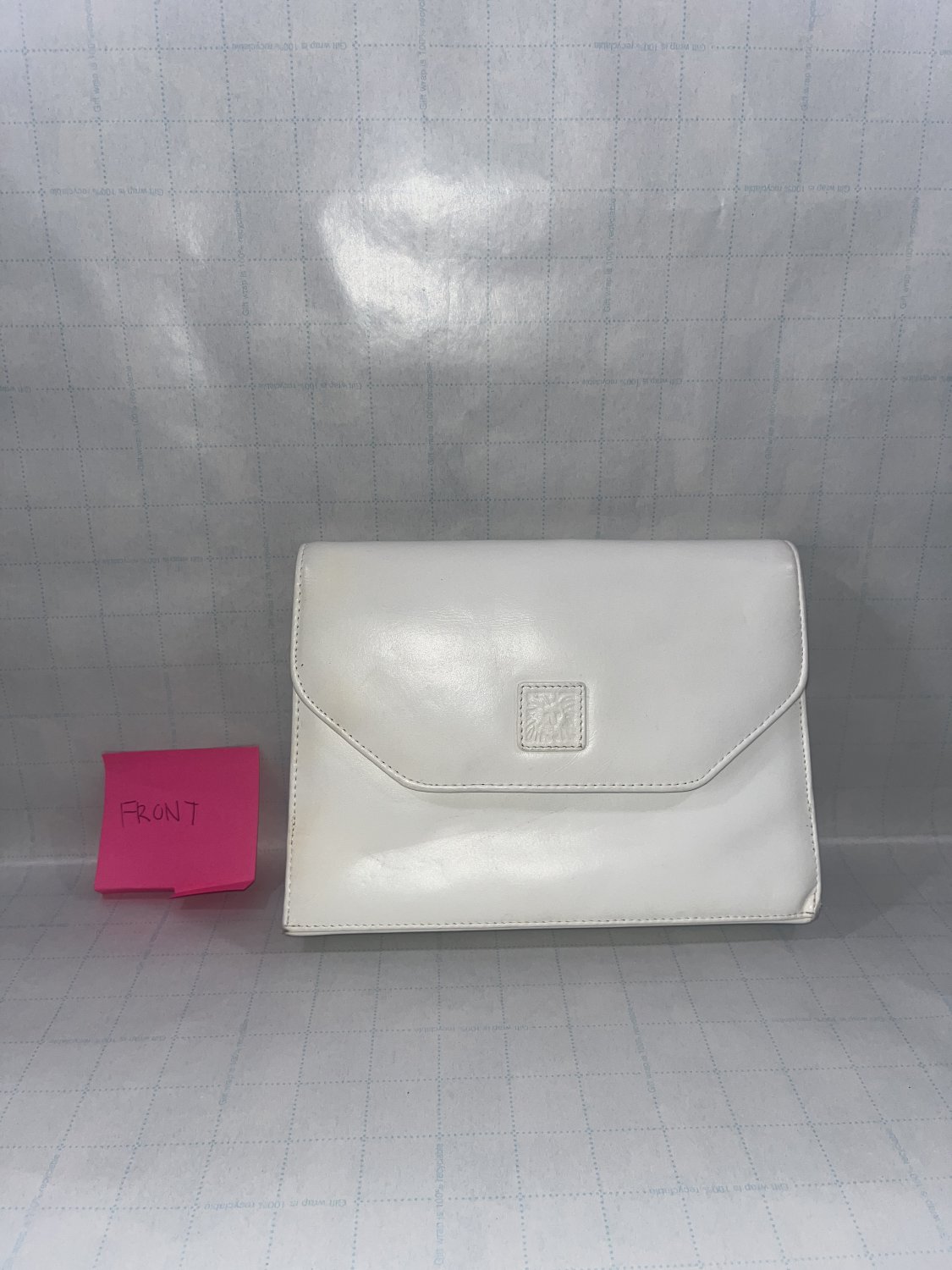 Cream Envelope Clutch