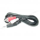 6' Audio Cable Adapter, 3.5mm Plug to 2 RCA Plugs (1303-7077) 6' Audio Cable Adapter, 3.5mm Plug to 2 RCA Plugs (1303-7077)