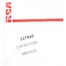 227845 Original Capacitor by RCA