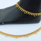 ANKLET 22k GOLD PLATED BOLLYWOOD PAYAL SET Bollywood Fashion INDIAN JEWELRY sw7