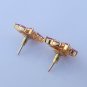 Indian Bollywood Wedding Goldtone Stud Fashion Jewelry Ethnic AD CZ Earrings Set