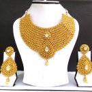 Bollywood Style Bridal Choker Earrings Ethnic Indian Kundan Necklace Jewelry Set