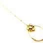 Party wear Golden Nath Kundan Chain Ethnic Women Bridal Hoop Nose Ring Jewellery