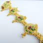 Asian Indian Wedding braid or plait Accessory Gold Plated Choti Juda Pin Paranda