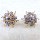Indian Wedding Fashion Jewelry Stud Ethnic Goldtone Bollywood AD CZ Earrings Set Indian Wedding Fashion Jewelry Stud Ethnic Goldtone Bollywood AD CZ Earrings Set