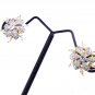 Indian Wedding Fashion Jewelry Stud Ethnic Goldtone Bollywood AD CZ Earrings Set