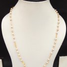 Indian Jewelry Ethnic Gold Plated Pearl Beaded Necklace Chain 22k Long Mala cp4 Indian Jewelry Ethnic Gold Plated Pearl Beaded Necklace Chain 22k Long Mala cp4