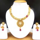 South Indian Women Wedding Choker Jewelry Gold Tone Kundan Necklace Earrings Set South Indian Women Wedding Choker Jewelry Gold Tone Kundan Necklace Earrings Set