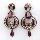 Bollywood Fashion Jewelry CZ Jhumka Ethnic Indian Gold Plated Party Earrings Set Bollywood Fashion Jewelry CZ Jhumka Ethnic Indian Gold Plated Party Earrings Set