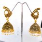 Bollywood south India gold plated Pearl Jhumki For Girls and Women traditional