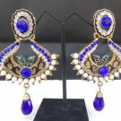Indian Bollywood Wedding Gold Tone Fashion Jewelry Ethnic AD CZ Earrings Set KC Indian Bollywood Wedding Gold Tone Fashion Jewelry Ethnic AD CZ Earrings Set KC