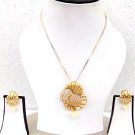 Indian Fashion Jewelry Ethnic Earrings AD Necklace Victorian Chain Pendant Set Indian Fashion Jewelry Ethnic Earrings AD Necklace Victorian Chain Pendant Set