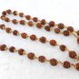 South Indian Women Jewelry Ethnic Gold Tone Beaded Necklace Chain Light Mala po4