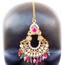 Indian Fashion Jewelry Ethnic Gold Tone Maang Tikka Cz Chain Head Decoration hg3 Indian Fashion Jewelry Ethnic Gold Tone Maang Tikka Cz Chain Head Decoration hg3