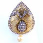 Indian saree Pin Brooch Bollywood Jewelry Gold Plated Party Wear Brooches Pin B8
