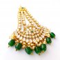 INDIAN PASSA JHOOMAR Kundan HEAD PIECE Women JEWELLERY HAIR Jhumar Traditional