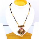 Gold Tone Ethnic Wedding CZ Kanthi Mangalsutra Indian Women AD Fashion Jewelry Gold Tone Ethnic Wedding CZ Kanthi Mangalsutra Indian Women AD Fashion Jewelry