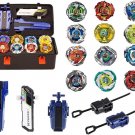 Burst Gyro Burst Battle Toy Set, 12 Metal Fusion Spinning Tops with 3 Two