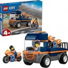 LEGO City Motorcycle Transporter Building Toy for Boys & Girls - Pretend Play
