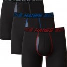 Hanes Men's Underwear Boxer Briefs Pack, 3-Pack, Total Support Pouch,