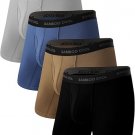 BAMBOO COOL Men's Ultra Breathable Underwear,No Riding Up Boxer Briefs with ComfortFlexible