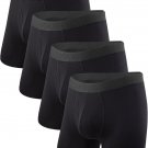 BAMBOO COOL Men's Underwear Boxer Briefs Fly with Built-in 3D Pouch Comfortable