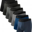 BAMBOO COOL Men's Underwear Breathable Boxer Briefs with Fly Moisture-Wicking