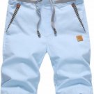 STICKON Men's Shorts Casual Classic Fit Drawstring Summer Beach Shorts