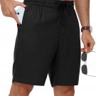 TBMPOY Mens Linen Casual Shorts Zipper Pocket Elastic Waist Drawstring TBMPOY Mens Linen Casual Shorts Zipper Pocket Elastic Waist Drawstring