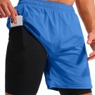 Pudolla Men’s 2 in 1 Running Shorts 5" Quick Dry Gym Athletic Workout Pudolla Men’s 2 in 1 Running Shorts 5" Quick Dry Gym Athletic Workout