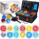 BUPASAK Battle Set with Portable Box, 12 Light Ignite Spinning Tops, 2 BUPASAK Battle Set with Portable Box, 12 Light Ignite Spinning Tops, 2