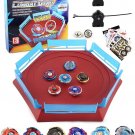 Battling Top Stadium Battle Set, 6 Metal Fusion Spinning Tops 2 Launchers 1 Battling Top Stadium Battle Set, 6 Metal Fusion Spinning Tops 2 Launchers 1