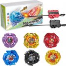 Gyro X Battle Blade Set, 6 Right Spinning Tops and 2 X Launhcers, Great