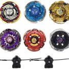 Gyros 6 Pack Battling Tops Metal Fusion Starter Set with Stickers Two Launchers Gyros 6 Pack Battling Tops Metal Fusion Starter Set with Stickers Two Launchers