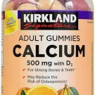Kirkland Signature Chewable Calcium with Vitamin D3 Adult Gummies, 120 ct x 1 Bottle