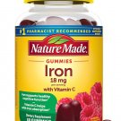 Nature Made Iron 18 mg per serving Gummies with Vitamin C, Iron